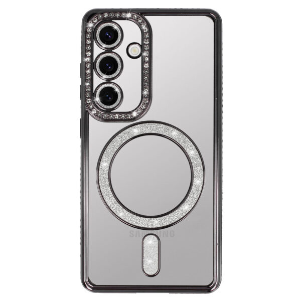 Bling Magsafe Case for Samsung Galaxy A55 5G black