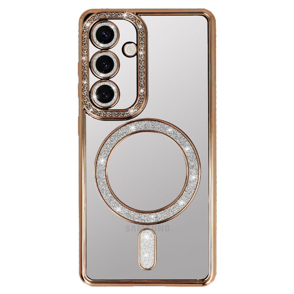 Bling Magsafe Case for Samsung Galaxy S25 Ultra gold
