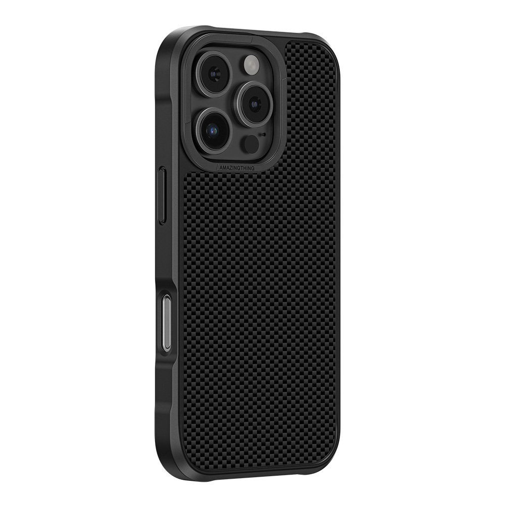 Amazing Thing Titan Max Bulletproof Grade Fibre 600D Case 12FT IP166.3PTIBK for Iphone 16 Pro black