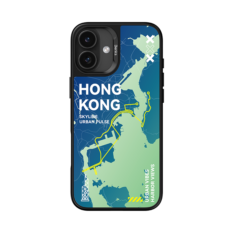 Benks Dynamic City Hong Kong Case for Iphone 16
