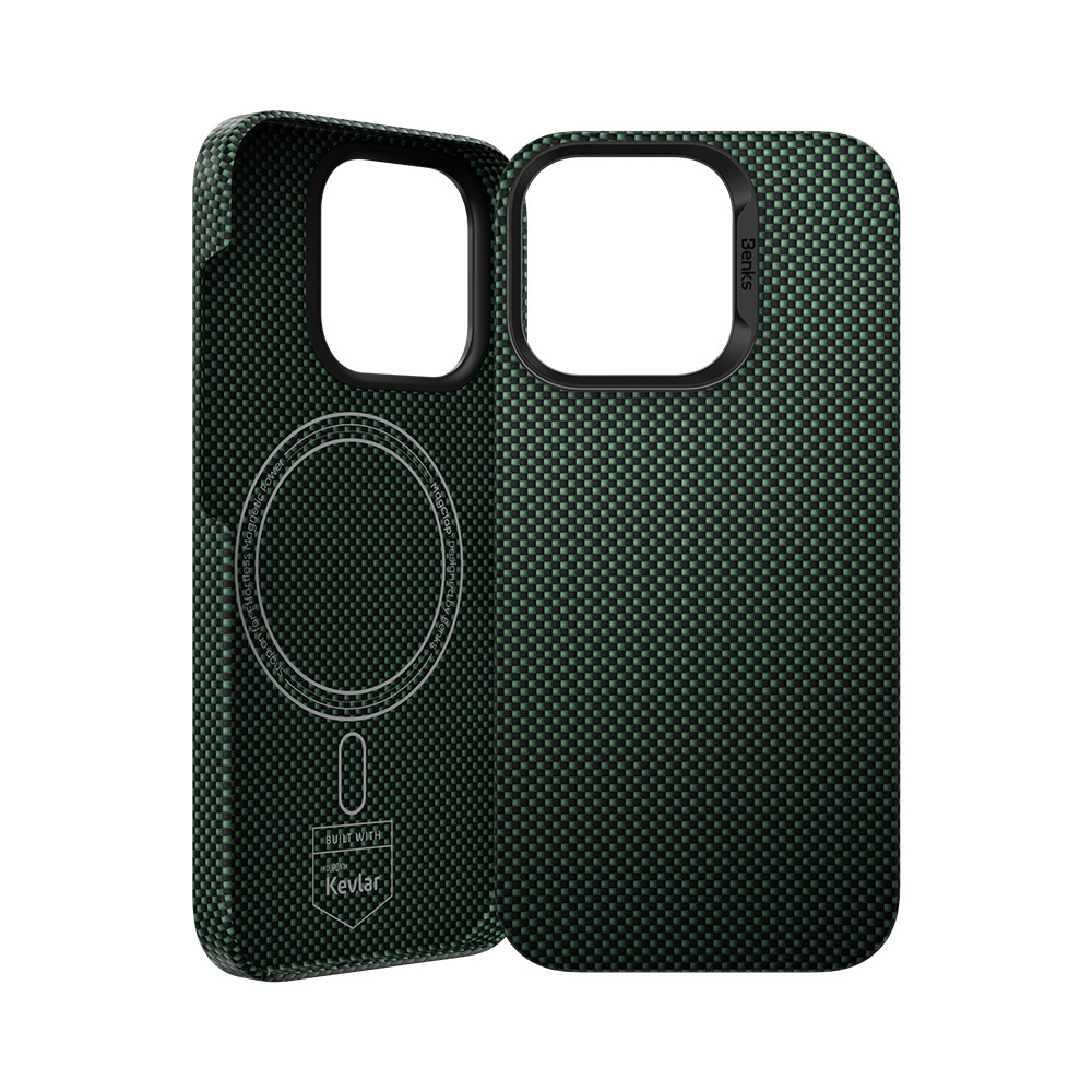 Benks Magnetic Armor Tint Kevlar 1000D (0065) for Iphone 16 Pro green
