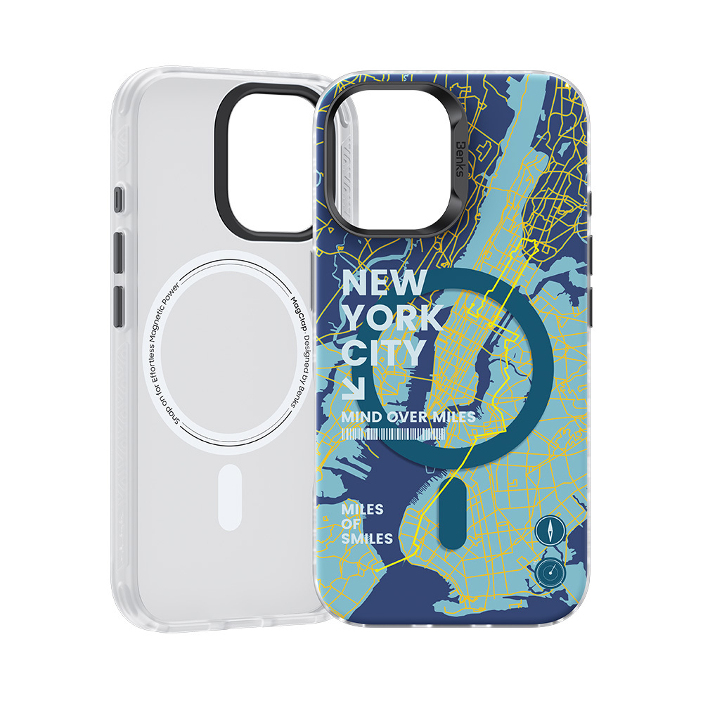 Benks Magnetic City New York Case for Iphone 16 Plus