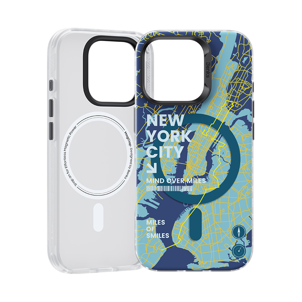Benks Magnetic City New York Case for Iphone 16 Pro Max