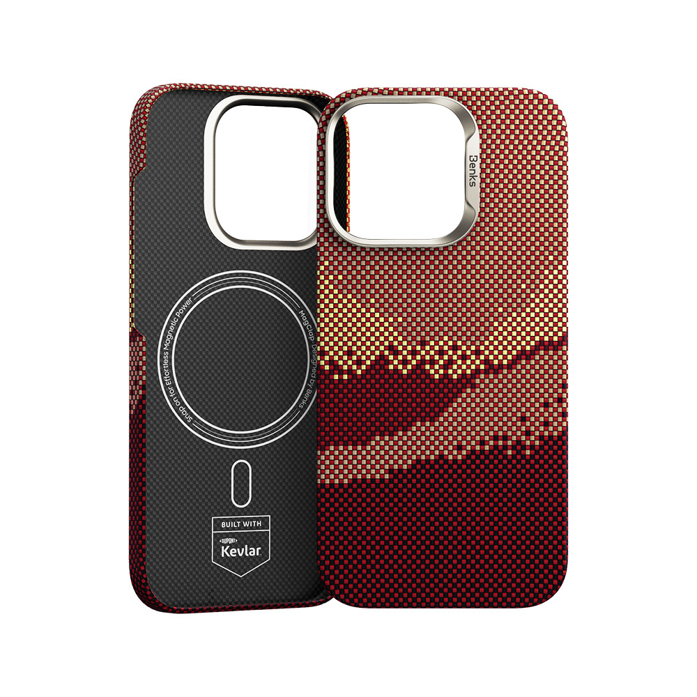 Benks Magnetic Golden Tide Kevlar 600D for Iphone 16 Pro Max