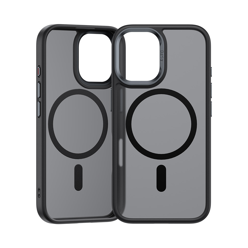 Benks Magnetic Mist Case Metal Frame for Iphone 16 Plus grey