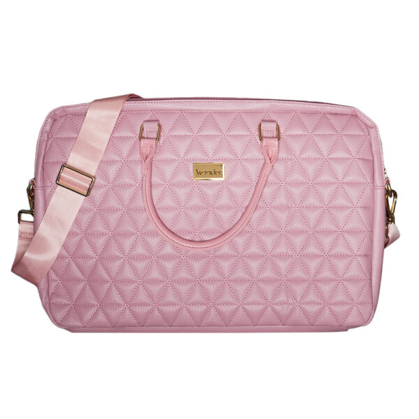 Wonder Briefcase Laptop 15-16 inches pico quilted pink