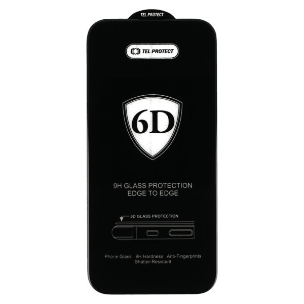 Tel Protect Full Glue 6D Tempered Glass for GOOGLE PIXEL 9/9 PRO 5G BLACK