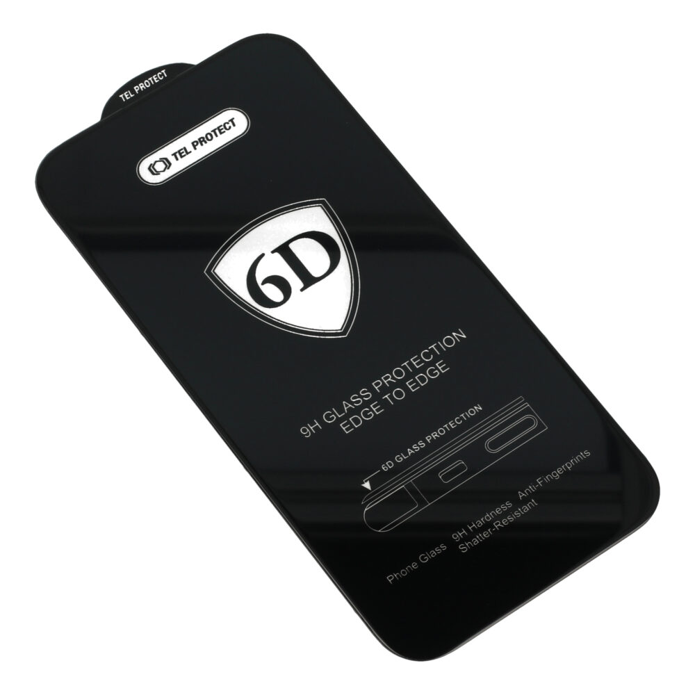 Tel Protect Full Glue 6D Tempered Glass for GOOGLE PIXEL 9/9 PRO 5G BLACK