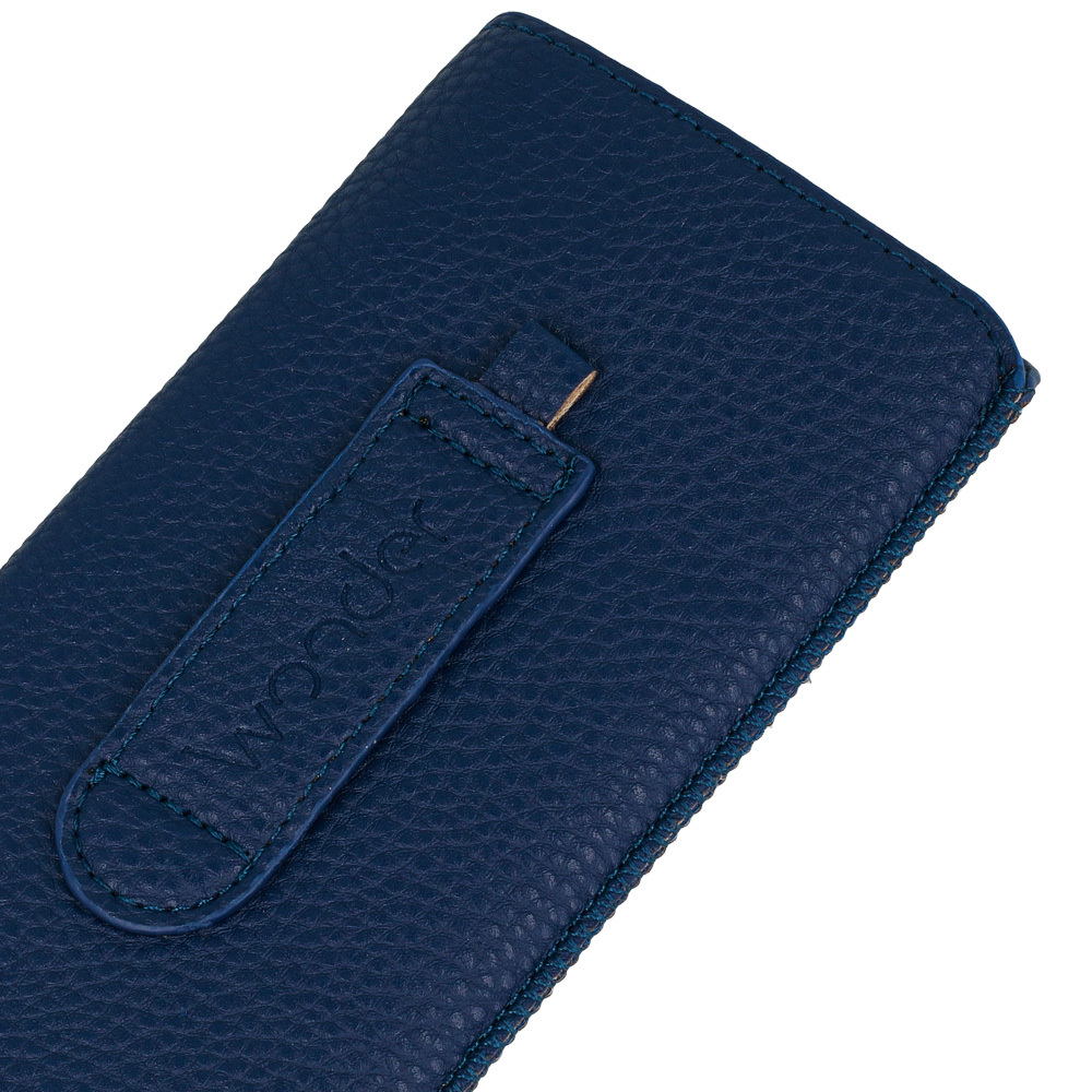 WONDER Deko Pouch Case (Size M) for Iphone 5/Nokia 215 4G/225/5310 2020 navy