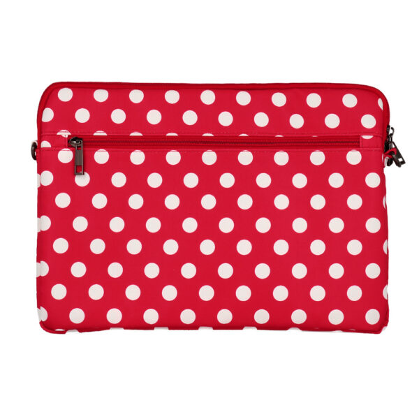 Wonder Sleeve Laptop 15-16 inches red polka-dot