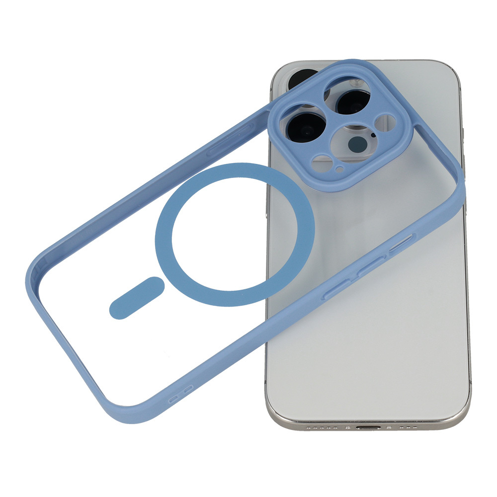 Acrylic Color Magsafe Case for Samsung Galaxy S25 light blue