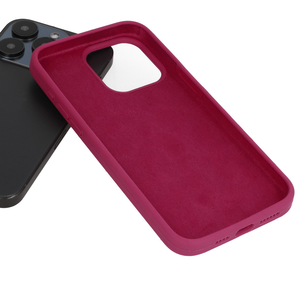 Silicone Lite Case for Iphone 14 raspberry