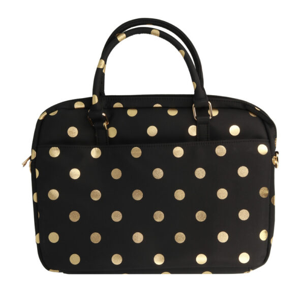 Wonder Briefcase Laptop 17 inches gold polka-dot