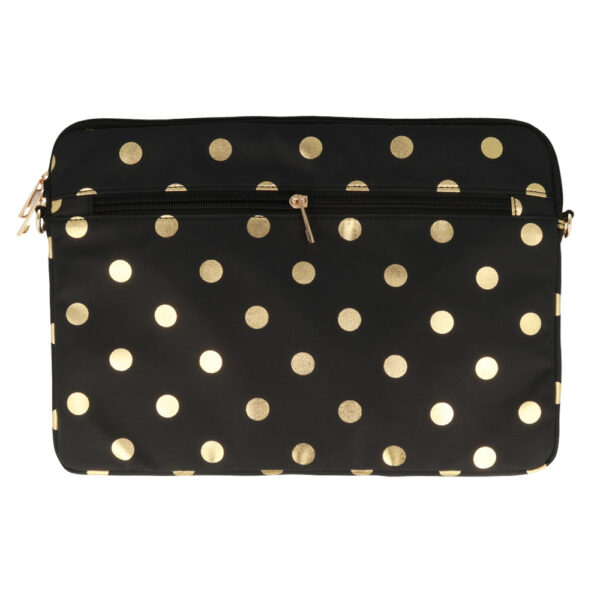 Wonder Sleeve Laptop 13-14 inches gold polka-dot