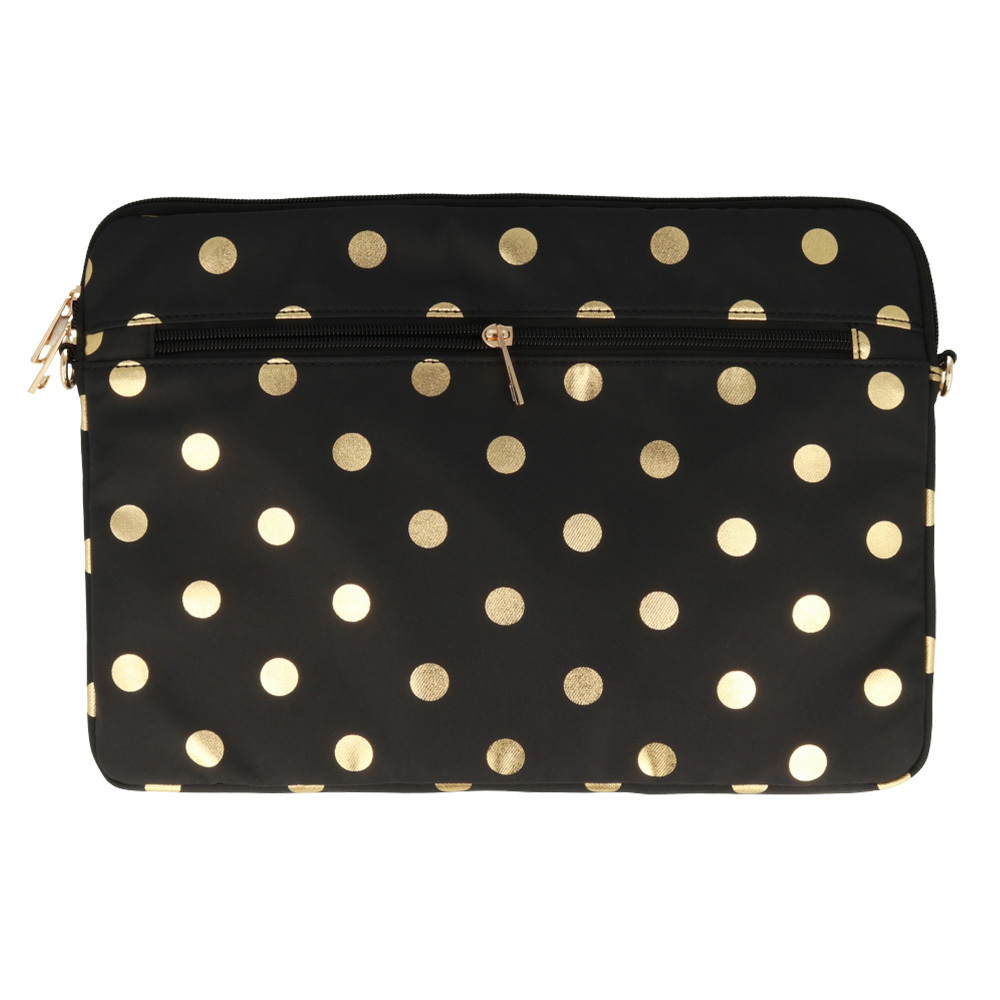 Wonder Sleeve Laptop 15-16 inches gold polka-dot