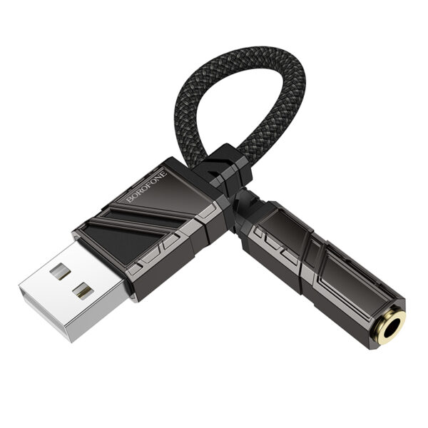 Borofone Adapter BV23 Dignity - USB to jack 3,5mm - black