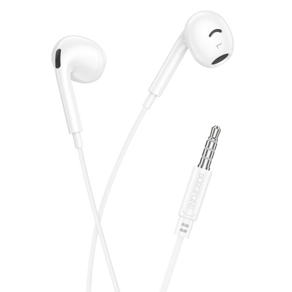 Borofone Earphones BM96 Brilliant with microphone white