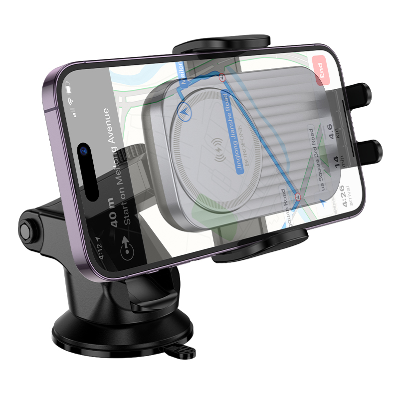 Borofone Car holder BH222 Leading with induction charging to windshield black