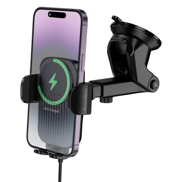 Borofone Car holder BH222 Leading with induction charging to windshield black