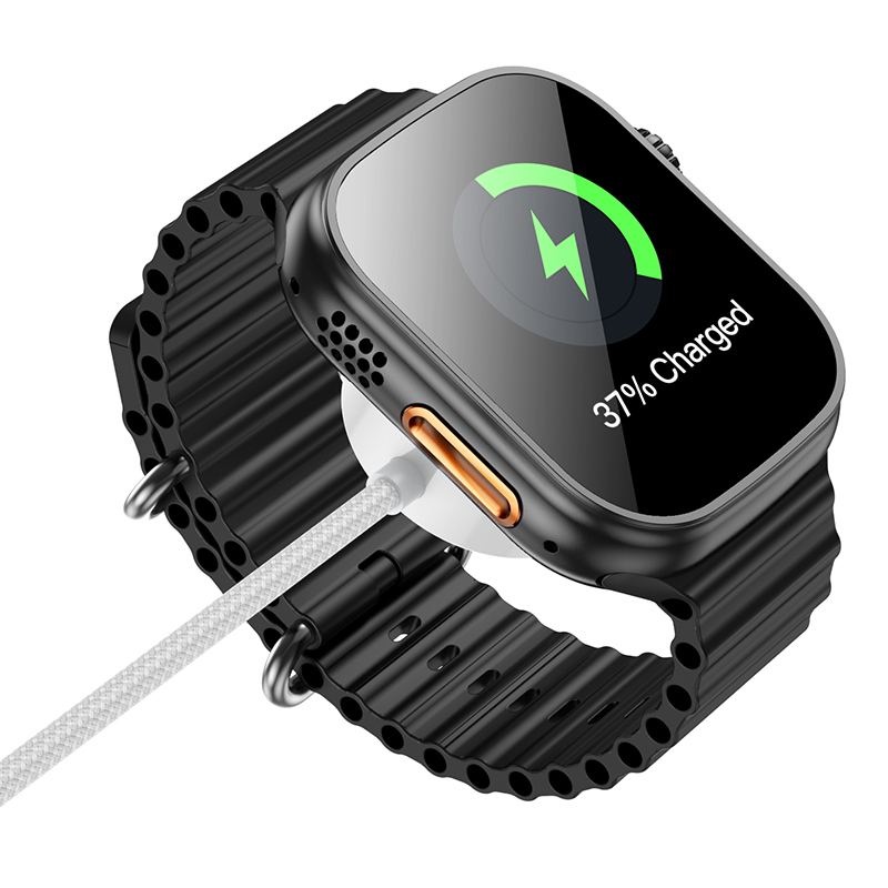 Borofone Wireless induction charger BQ37 Star 2,5W for iWatch 1-9, SE/SE2, Samsung Ultra/Ultra2 white