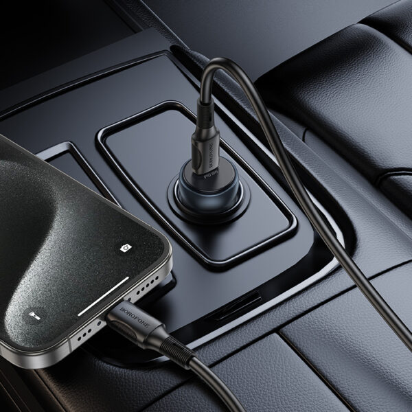 Borofone Car charger BZ32 Fresh - Type C - PD 30W grey