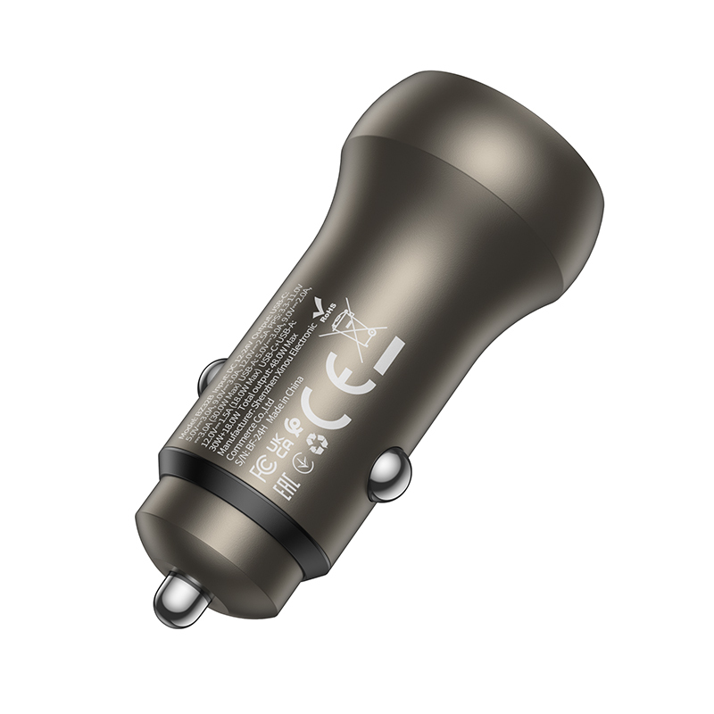 Borofone Car charger BZ32B Fresh - USB + Type C - QC 3.0 PD 48W gold