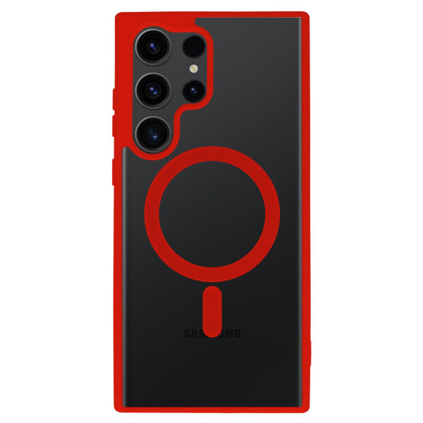 Acrylic Color Magsafe Case for Samsung Galaxy S25 Ultra red