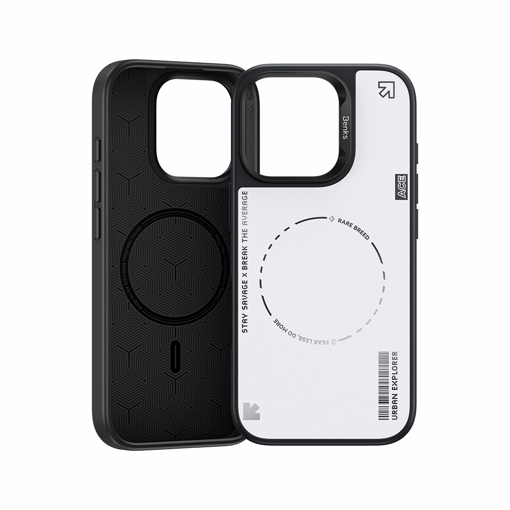 Benks Dynamic Minimalist Case for Iphone 16 Pro Max white