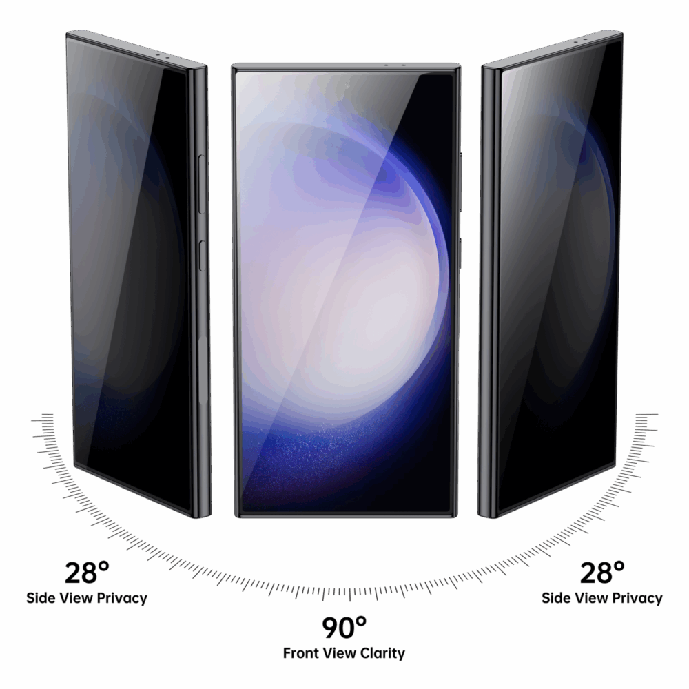 Benks Tempered glass Ultra Shield Privacy for Samsung Galaxy S24 Ultra (with fingerprint unlock)
