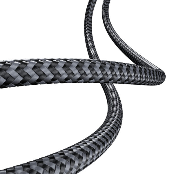 Benks Cable D49 braided - Type C to Type C - PD 60W 3A 1,2 metres black