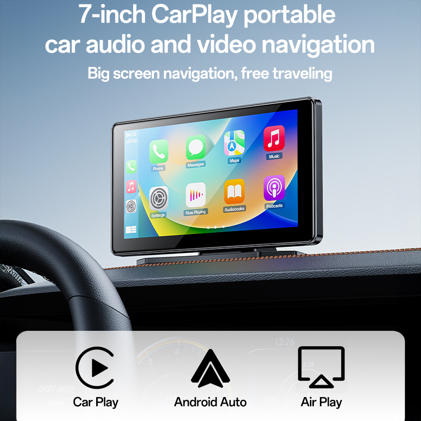 Yesido Portable car touchscreen KM17 Carplay/Android 7 inches