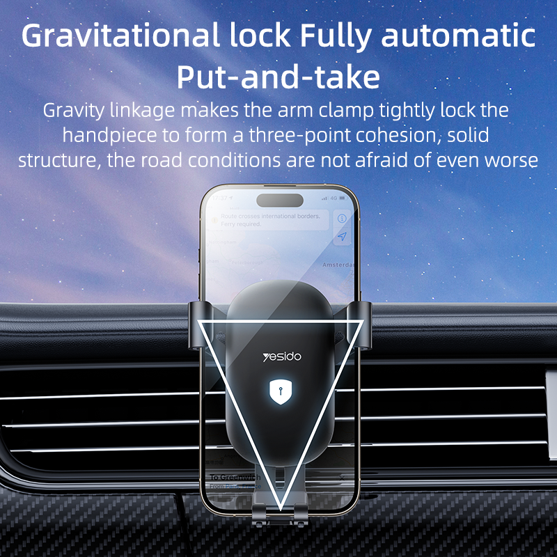 Yesido Gravity car holder C243 to air vent black
