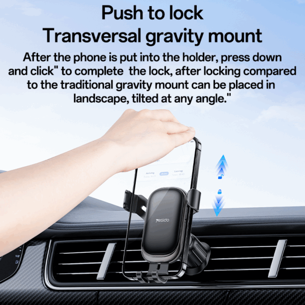 Yesido Gravity car holder C247 to air vent black