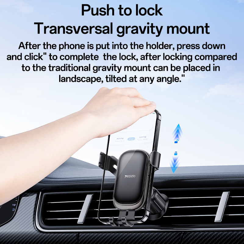 Yesido Gravity car holder C247 to air vent black