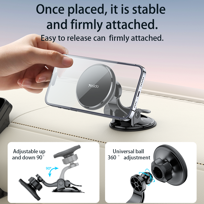 Yesido Magnetic car holder C177 to dashboard black