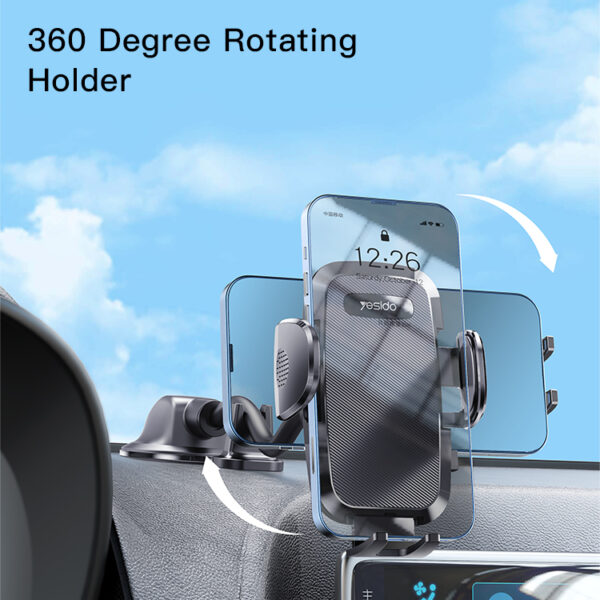 Yesido Car holder C140 to windshield black