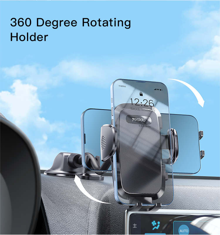 Yesido Car holder C140 to windshield black
