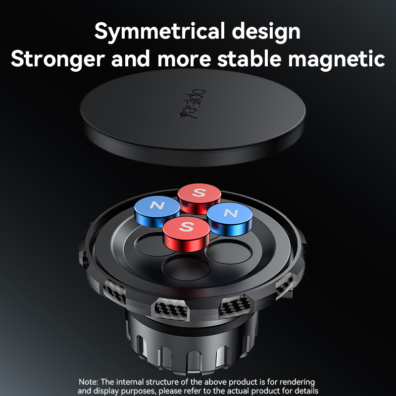 Yesido Car holder magnetic C212 to central touch screen black