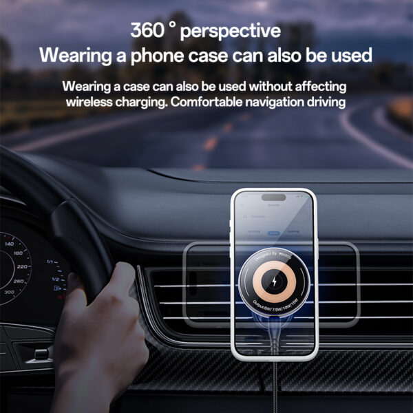 Yesido Car holder magnetic C308 induction 15W to air vent black
