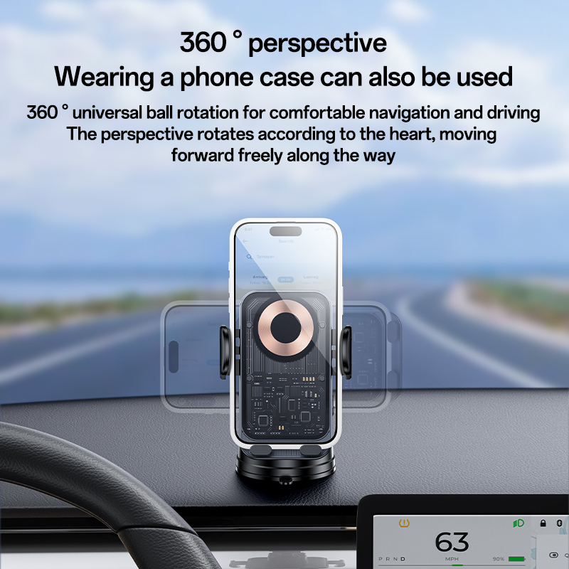 Yesido Car holder C307 induction 15W to windshield black