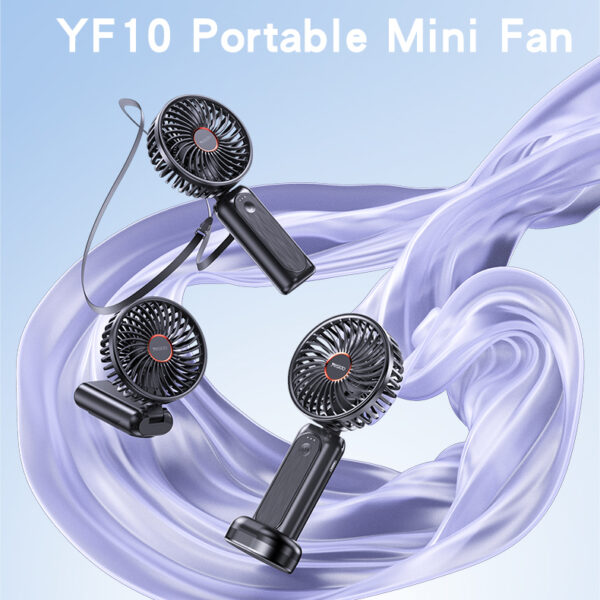 Yesido Fan YF10 power bank 4000mAh foldable black