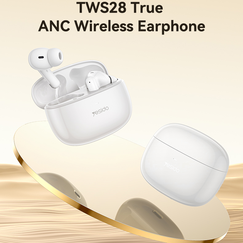 Yesido TWS Bluetooth Earphones TWS28 ANC+ENC white