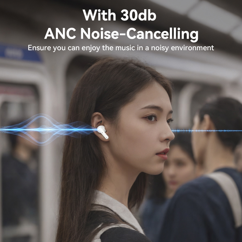 Yesido TWS Bluetooth Earphones TWS28 ANC+ENC white
