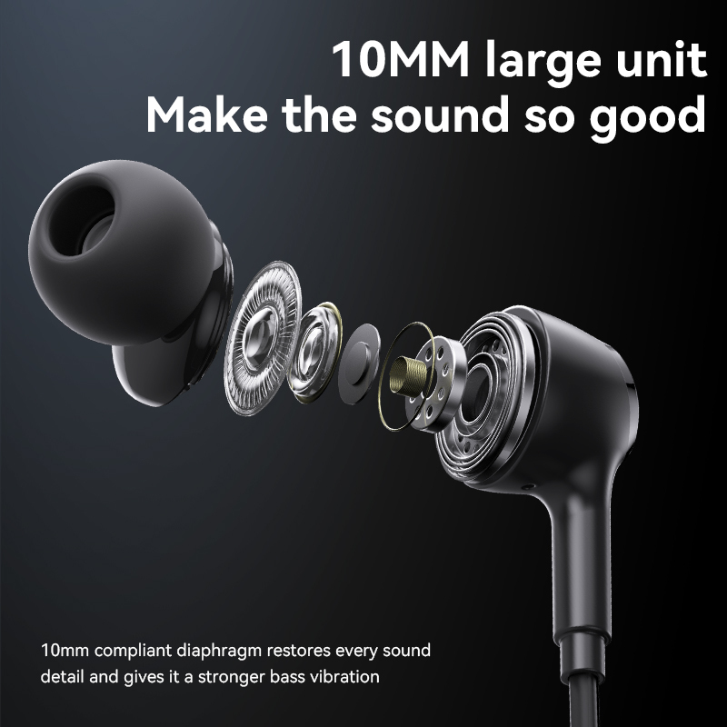 Yesido Earphones YH53 with microphone black