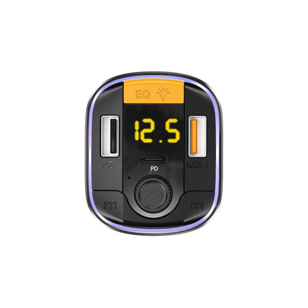 Yesido Transmitter FM Y45 MP3, Bluetooth - 2xUSB + Type C + microSD - QC 18W PD 20W black