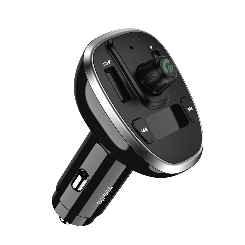 Yesido Transmitter FM Y39 MP3, Bluetooth - 2xUSB + microSD - 10W black