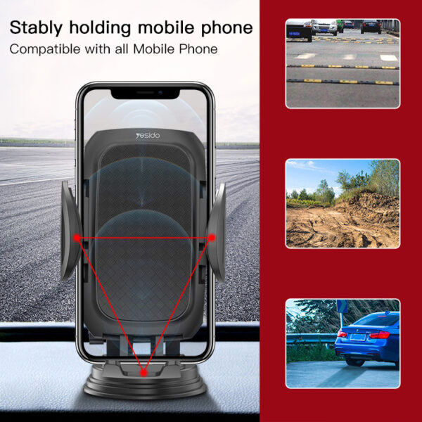 Yesido Car holder C111 to windshield black