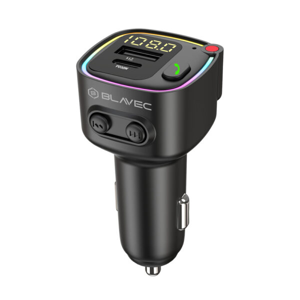 Blavec FM Transmitter Flash TR-02 MP3, Bluetooth - USB + Type C - PD 30W (TFMFTR02-B) black