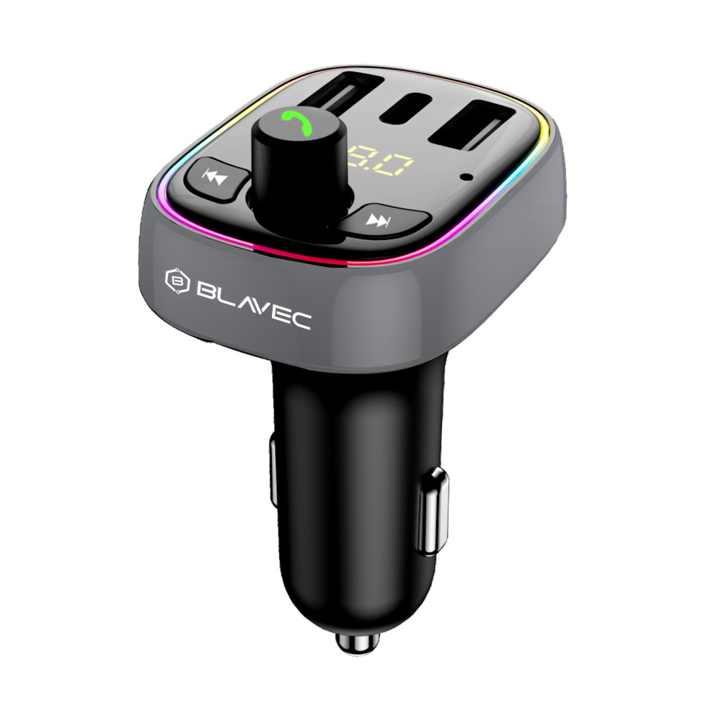 Blavec FM Transmitter Flash TR-03 MP3, Bluetooth - 2xUSB + Type C - PD 30W QC3.0 18W (TFMFTR03-B) black