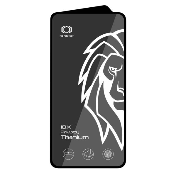 Tempered glass Tel Protect 10X Privacy Titanium for Samsung Galaxy S25/S24 (with fingerprint unlock)